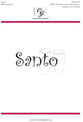 Santo SATB choral sheet music cover